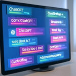 ChatGPT AI chatbot interface on a modern screen